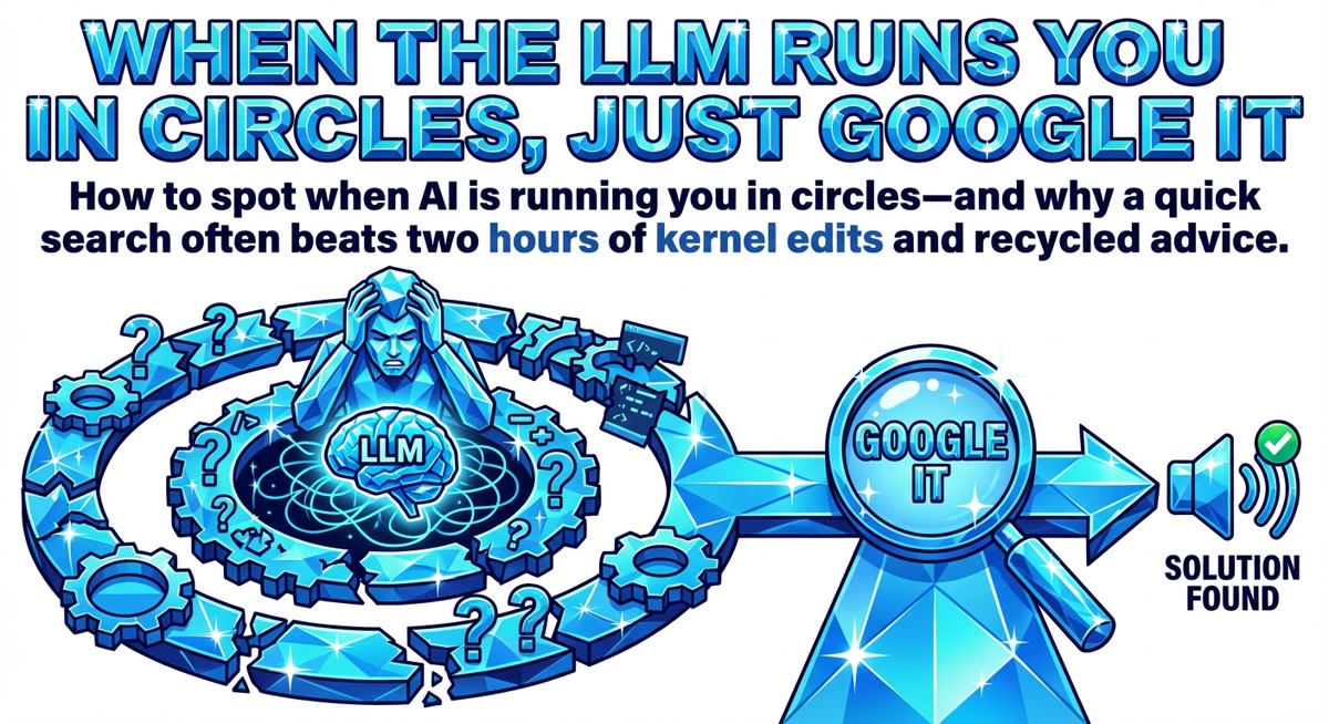 When the LLM Runs You in Circles, Just Google It
